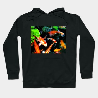 Koi Pond Lovers Japanese Gardens Beautiful Fish Hoodie